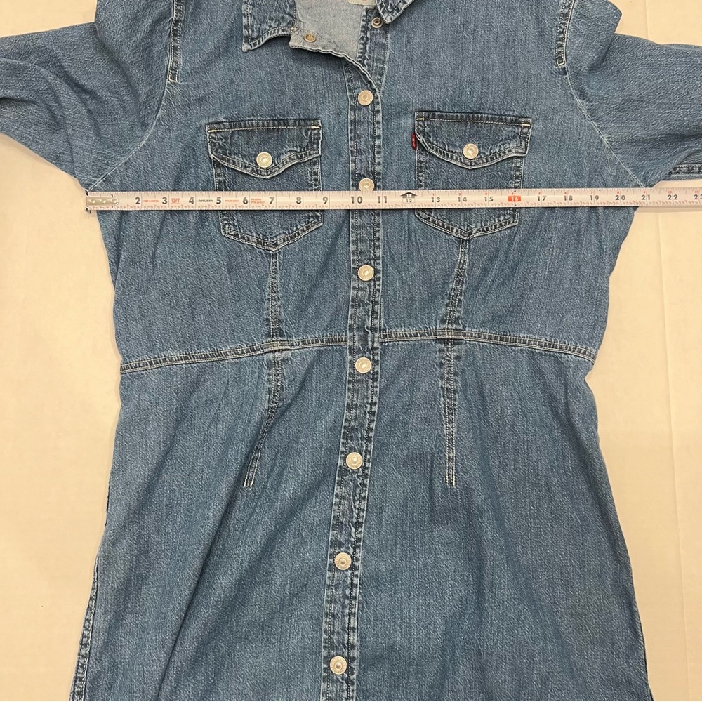 Levi's Blue Long Sleeve Denim Dress - Picture 3 of 6